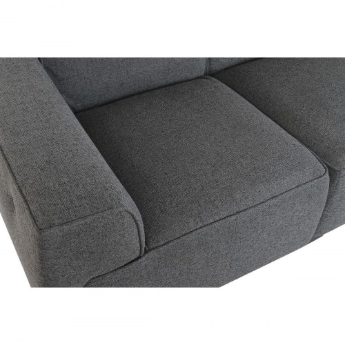 Sofa med chaiselong mørkegrå - moderne 231 × 170 cm