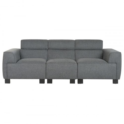 Sofa med chaiselong mørkegrå - moderne 231 × 170 cm