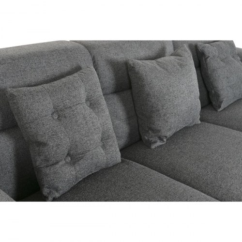 Sofa med chaiselong mørkegrå - moderne 231 × 170 cm