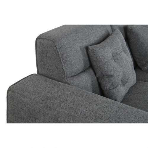 Sofa med chaiselong mørkegrå - moderne 231 × 170 cm