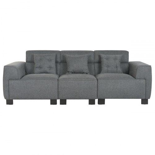 Sofa med chaiselong mørkegrå - moderne 231 × 170 cm
