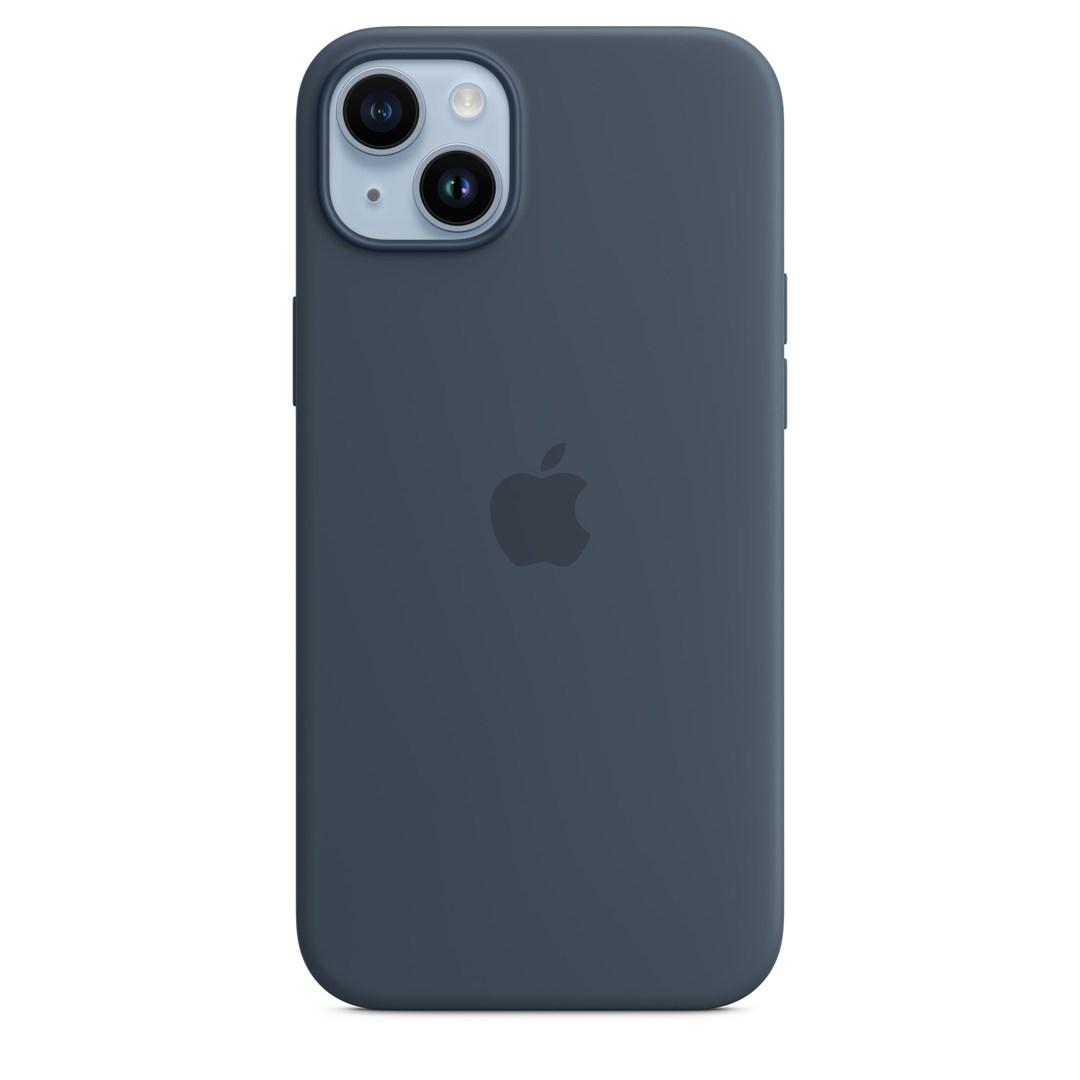Mobilcover Apple iPhone 14 Plus silikone med MagSafe - Storm Blue