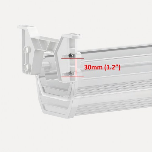 Kabelbakke under bord – Maclean, hvid (maks. 5 kg)