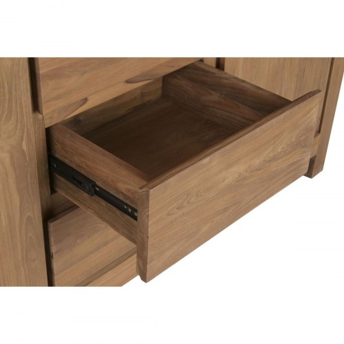 Vitrineskab Krystal Teak - 160 × 45 × 210 cm