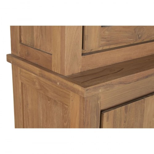 Vitrineskab Krystal Teak - 160 × 45 × 210 cm