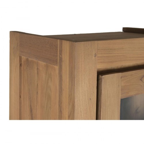 Vitrineskab Krystal Teak - 160 × 45 × 210 cm