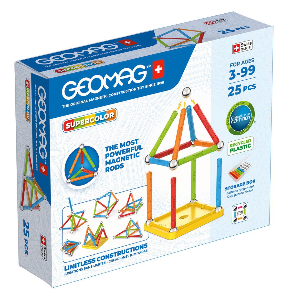 Magnetisk byggelegetøj Geomag Supercolor - 25 dele