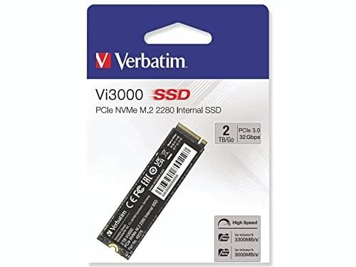 Verbatim Vi3000 - SSD - High Endurance - 2 TB - intern - M.2 2280 - PCIe 3.0 x4 (NVMe)