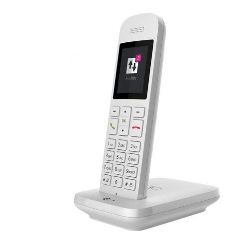 Fastnettelefon – Telekom Sinus 12 med opkalds-ID, hvid billede