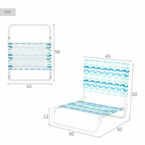Strandstol Aktive lav model 45 × 50 × 50 cm - 6 stk.