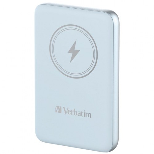 Powerbank trådløs – Verbatim Charge ‘n’ Go Magnetisk 10.000 mAh (blå)