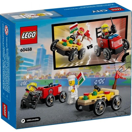 LEGO City 60458 – Pizza vs. Brandbil byggesæt (70 dele)