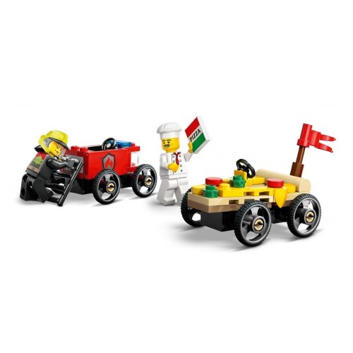 LEGO City 60458 – Pizza vs. Brandbil byggesæt (70 dele)