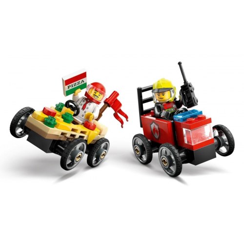 LEGO City 60458 – Pizza vs. Brandbil byggesæt (70 dele)