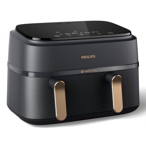 Airfryer med dobbelt kurv – Philips NA352/00, 9 l, Rapid Air