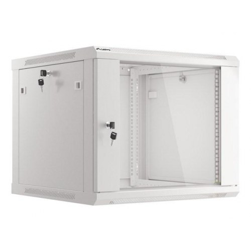 19" vægmonteret rackskab 9U – Lanberg, grå