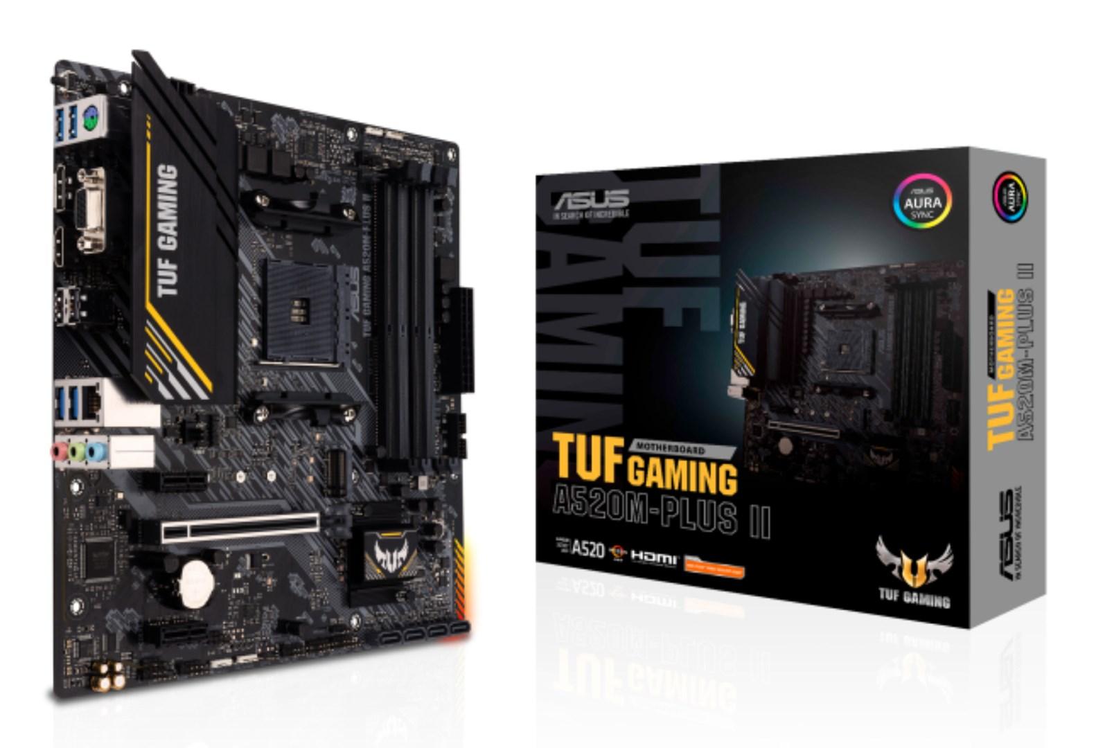 Bundkort ASUS TUF Gaming A520M-Plus II - AMD A520, Socket AM4, micro ATX billede