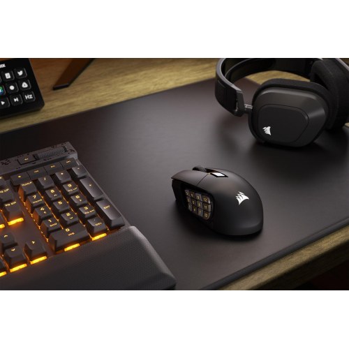 Gaming mus Corsair Scimitar Elite Wireless - højrehåndet, 26.000 DPI