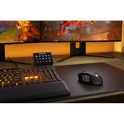 Gaming mus Corsair Scimitar Elite Wireless - højrehåndet, 26.000 DPI