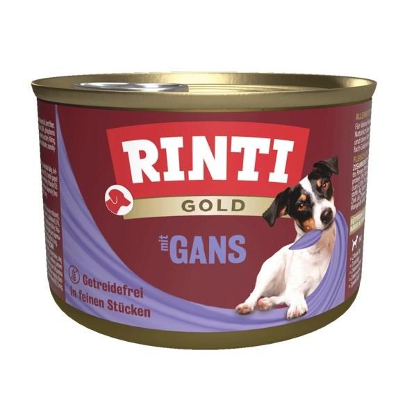 Hundefoder vådfoder RINTI Gold Gås 185 g