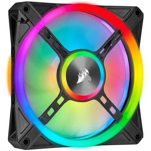 Kabinetventilator 140 mm - Corsair iCUE QL140 RGB, sort/grå