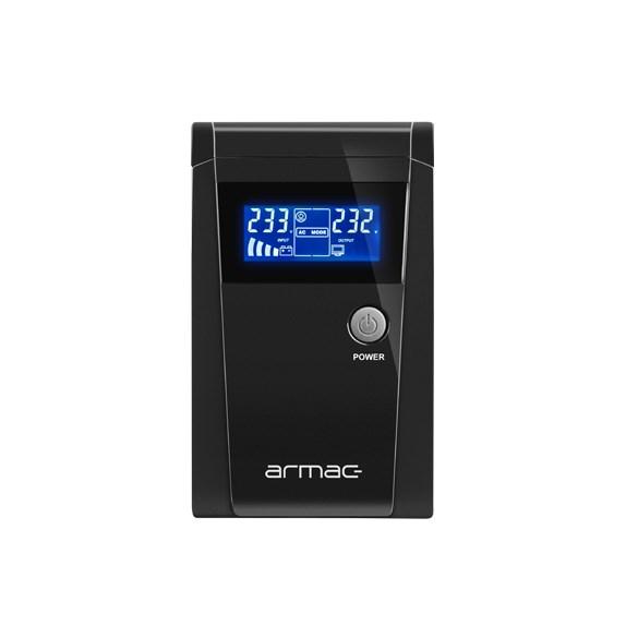 UPS strømforsyning Armac O/850F/LCD Line-Interactive 0,85 kVA 450 W med LCD og 2 Schuko