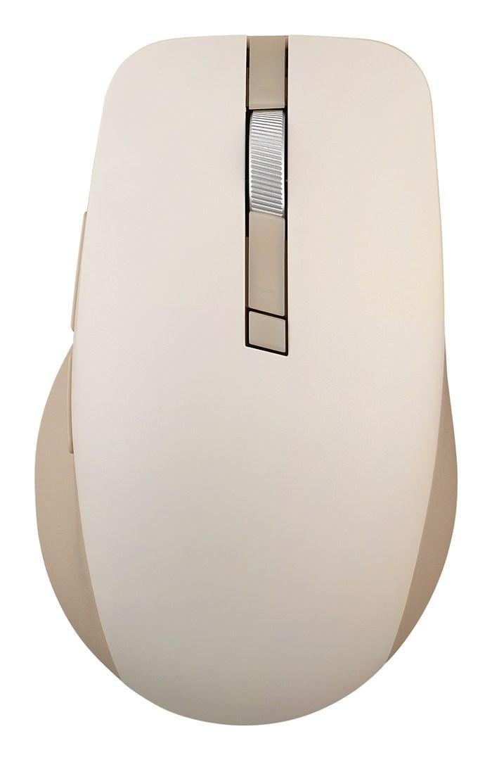 Trådløs mus ASUS SmartO MD200 Silent Plus - ambidextrous, RF + Bluetooth, 4.200 DPI, beige billede
