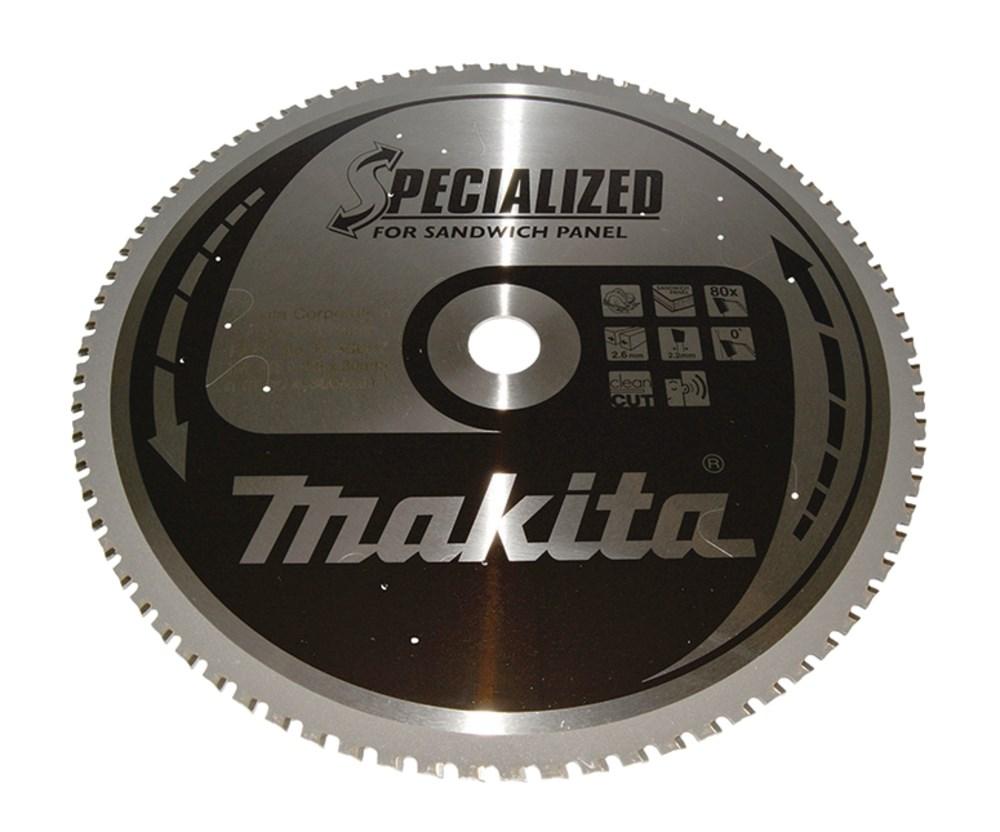 Rundsavklinge Makita 355 Ã 30 mm, 80T - Specialized til sandwichpaneler