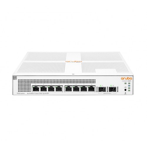 Netværksswitch Aruba Instant On 1930 L2+ Gigabit PoE, 8 porte, 1U, hvid