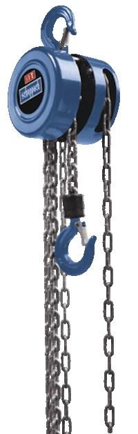 Scheppach 4907401000, Kædelift, 1000 kg, 3 m, Blå, Metallic, Metal