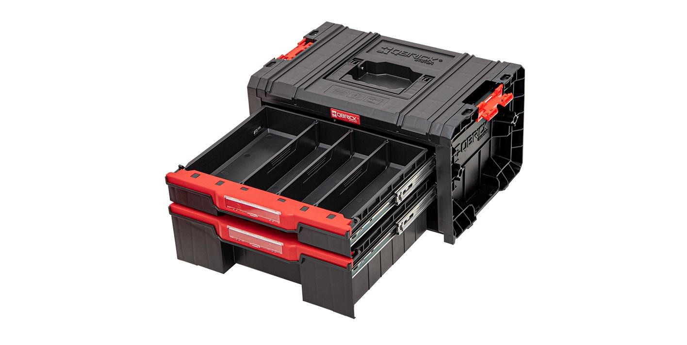 Værktøjskasse med skuffer - QBRICK System PRO Drawer 2 Toolbox 2.0 Basic