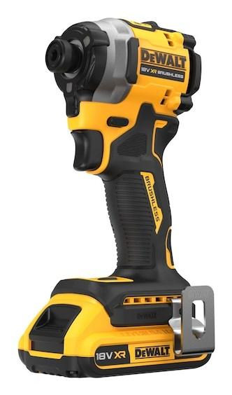 Slagnøgle 18V DeWALT XR, kulfri, 3 gear, 205 N·m, med kuffert og 2×2,0 Ah billede
