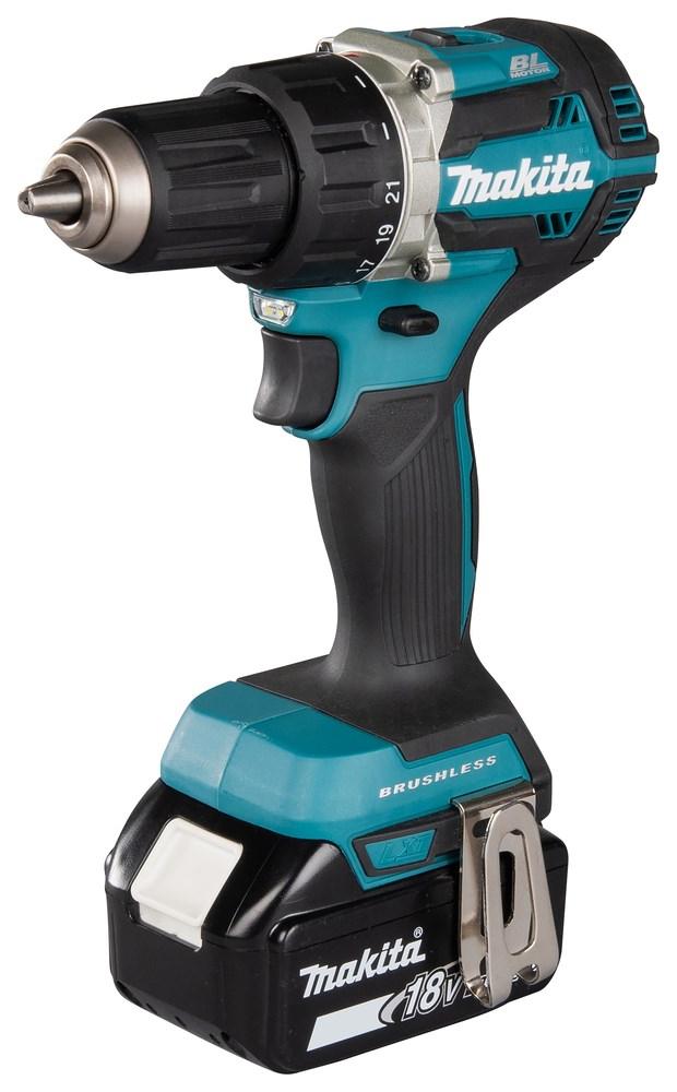 Skruemaskine Makita DDF484RFJ 18 V, kulfri, 2.000 o/min – sort/blå