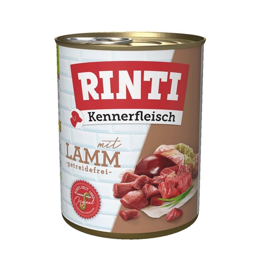 Hundefoder vådfoder RINTI Kennerfleisch lam 800 g