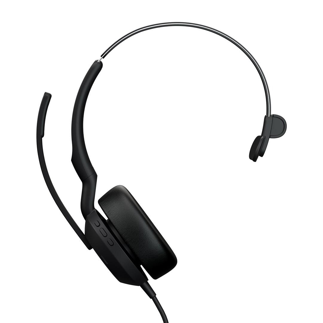 Headset til kontor – Jabra Evolve2 50 USB-A UC Mono billede