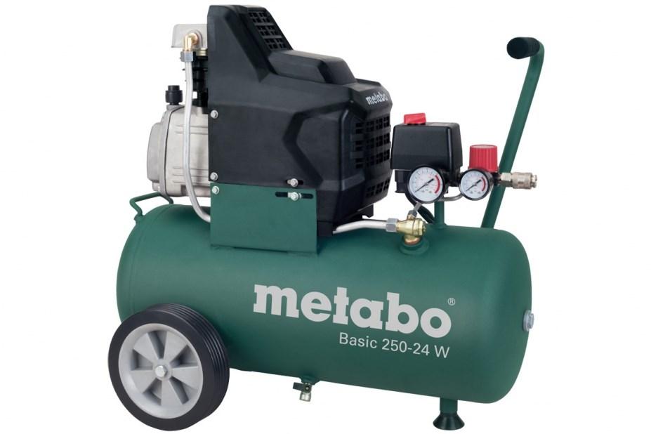 Metabo BASIC 250-24 W - Luftkompressor - 1500 W - oliesmurt - 200 l/min - 24 liter - 110 l/min