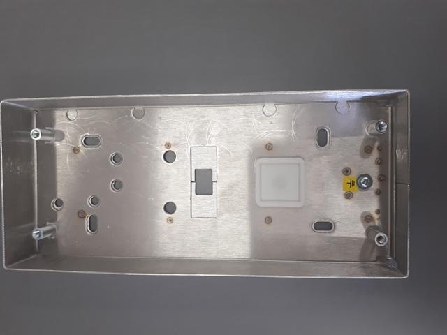 Dørtelefon-ramme med solskærm - ACO CDN-P-S NT, påbygget til CDNP5/6, CDNC/B, CDNA
