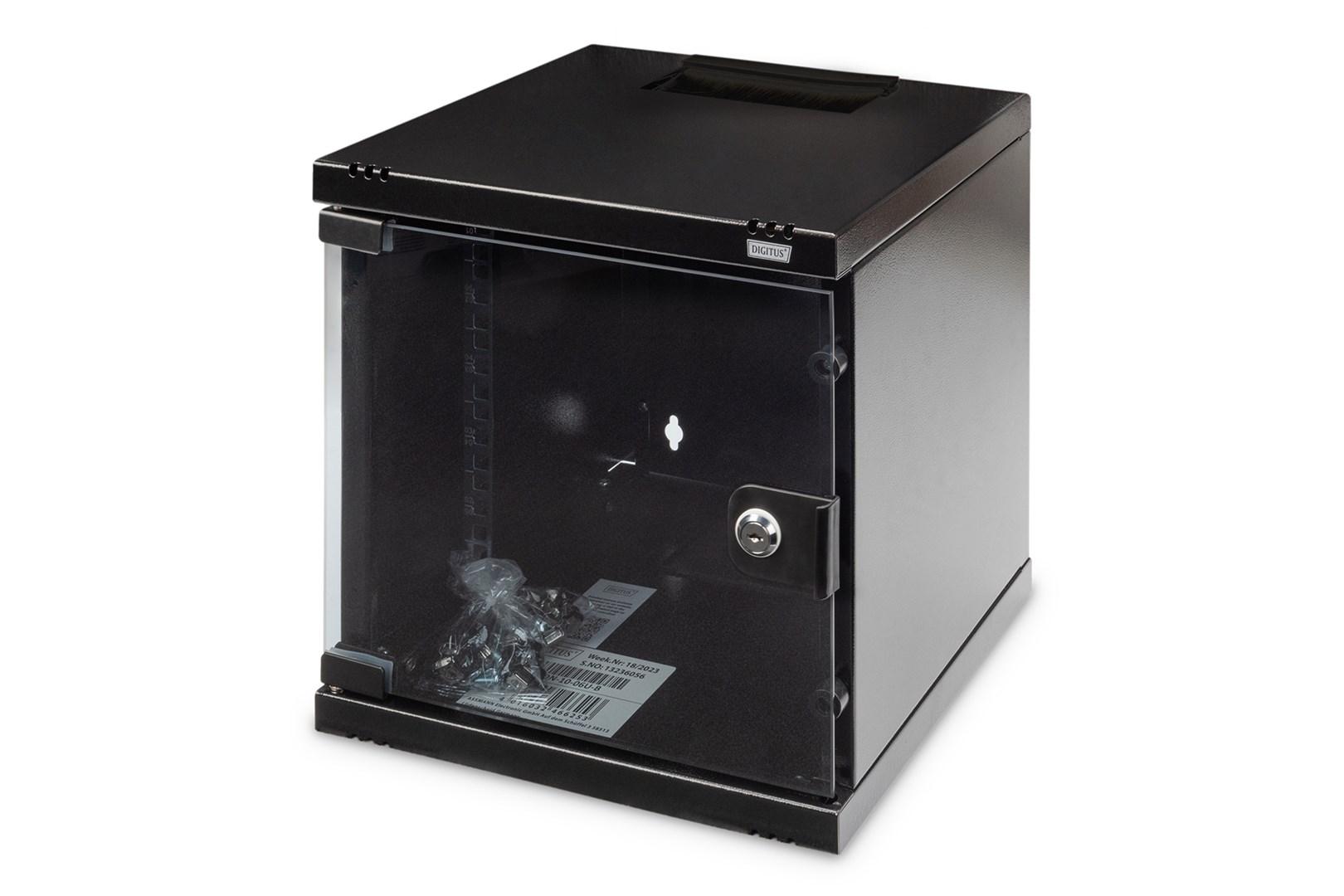 Væghængt rackskab 10" DIGITUS - 6U, 31,2 × 30 cm billede