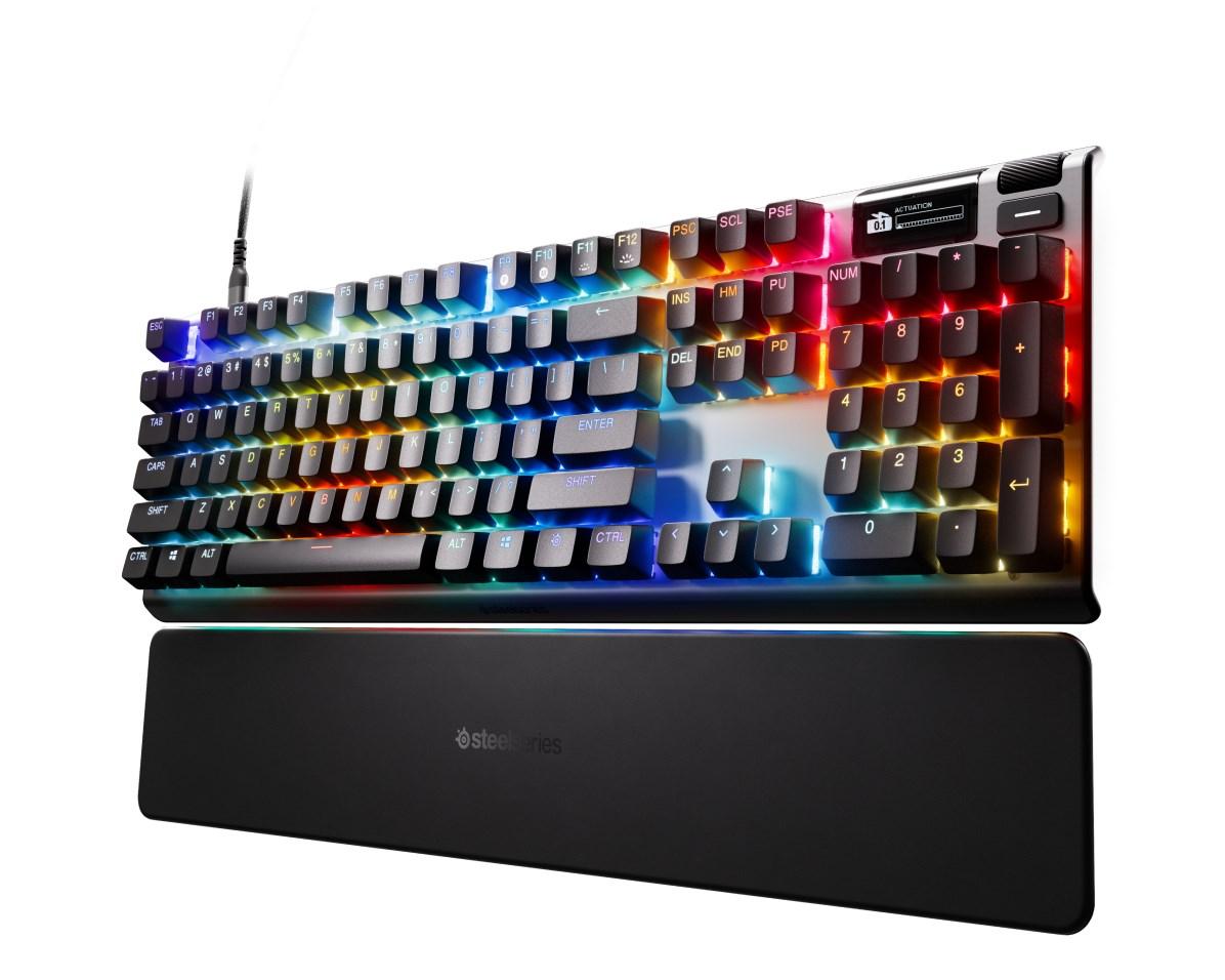 Gaming tastatur SteelSeries Apex Pro Gen 3 – fuld størrelse, RGB, USB-C, sort billede