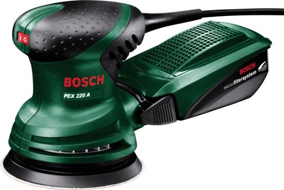 Excentersliber Bosch PEX 220 A - sort/grøn, 12,5 cm billede