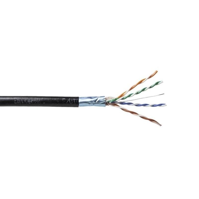 Netværkskabel udendørs FTP Cat 5e - EmiterNet, 4x2x0,5 PE + gel