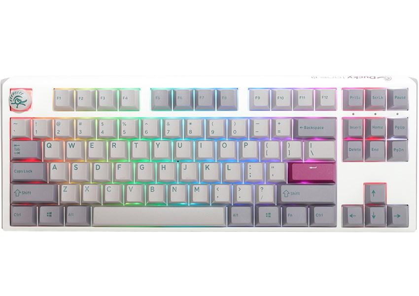 Gaming tastatur Ducky One 3 TKL – USB, mekanisk, RGB, sølv, US-english