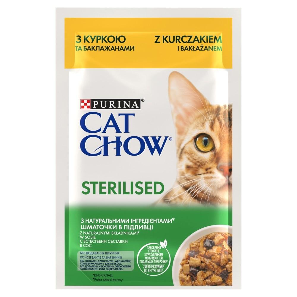 Vådfoder til kat – Purina Cat Chow Sterilised, kylling, 85 g