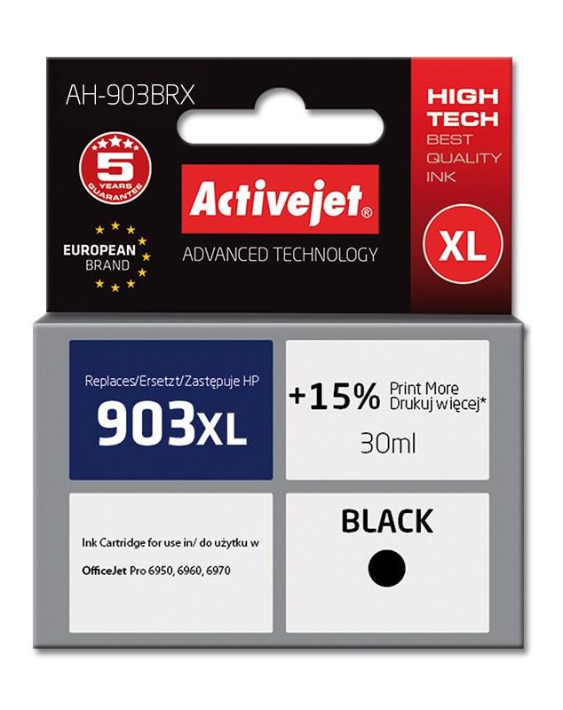 Blækpatron til HP 903XL – Activejet Premium, sort, 30 ml (kompatibel)