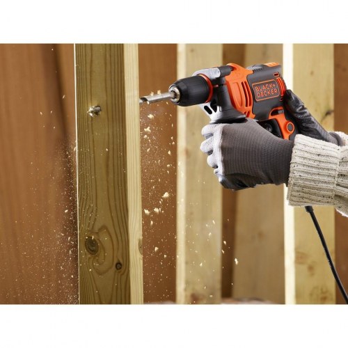 Slagboremaskine Black & Decker BEH710-QS 710 W – 2.800 o/min, sort/orange