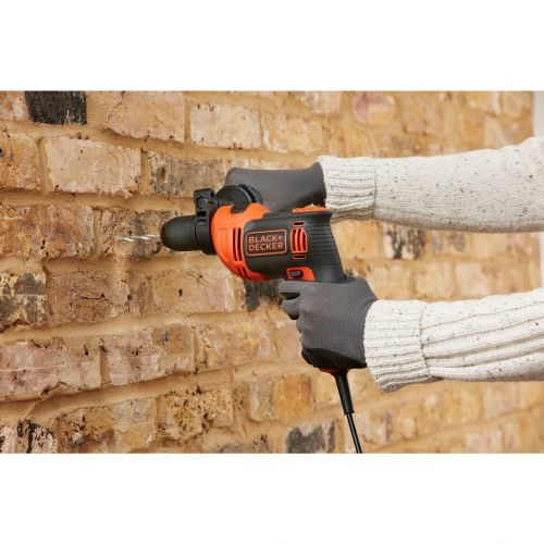 Slagboremaskine Black & Decker BEH710-QS 710 W – 2.800 o/min, sort/orange