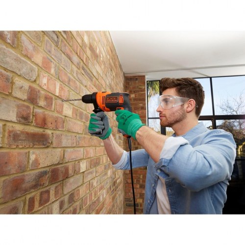 Slagboremaskine Black & Decker BEH710-QS 710 W – 2.800 o/min, sort/orange