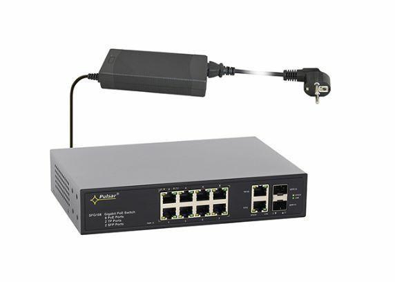Netværksswitch TP-Link SFG108 – 12-port industriel PoE