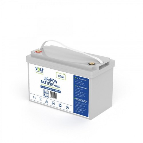 Lithiumjernfosfat batteri 12,8 V 150 Ah (100 A) LiFePO4 med BMS