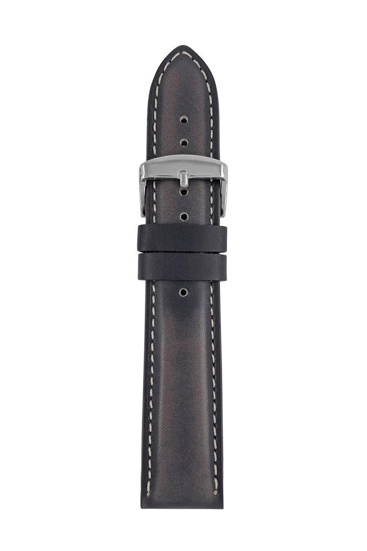 Urrem læder Iron Annie, blå - 22 mm
